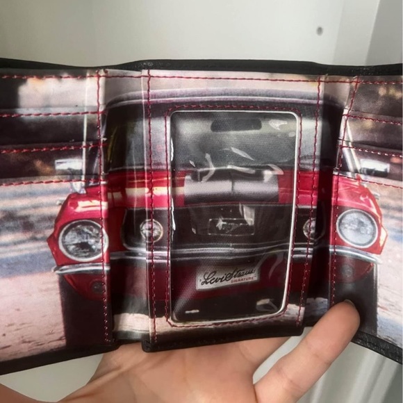 Vintage 90’S LEVI’S Strauss Men’s leather compact wallet brand new - Picture 2 of 5